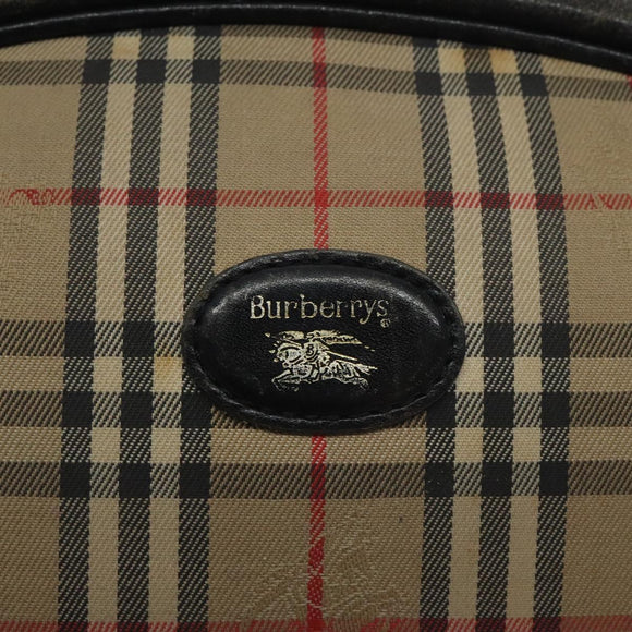 Burberrys Nova Check Shoulder Bag Canvas Beige Auth BA3623