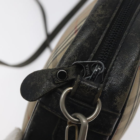 Burberrys Nova Check Shoulder Bag Canvas Beige Auth BA3623