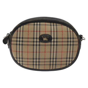 Burberrys Nova Check Shoulder Bag Canvas Beige Auth BA3623 - 0