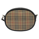 Burberrys Nova Check Shoulder Bag Canvas Beige Auth BA3623-3