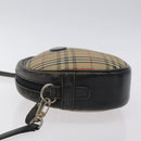 Burberrys Nova Check Shoulder Bag Canvas Beige Auth BA3623-5