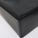 BALLY Chain Shoulder Bag Leather Black Gold Auth BA3624-15