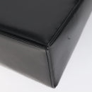 BALLY Chain Shoulder Bag Leather Black Gold Auth BA3624-16