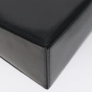 BALLY Chain Shoulder Bag Leather Black Gold Auth BA3624-17