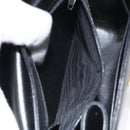 BALLY Chain Shoulder Bag Leather Black Gold Auth BA3624-20