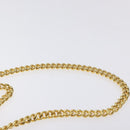 BALLY Chain Shoulder Bag Leather Black Gold Auth BA3624-14