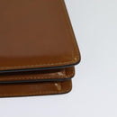 BALLY Hand Bag Leather 2way Brown Gold Auth BA3625-16