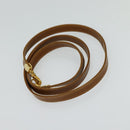 BALLY Hand Bag Leather 2way Brown Gold Auth BA3625-22