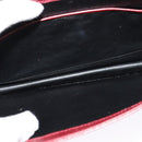 BALLY Shoulder Bag Leather Bordeaux Gold Auth BA3626-12