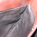 BALLY Quilted Shoulder Bag Leather Brown Gold Auth BA3627-18