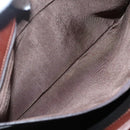 BALLY Quilted Shoulder Bag Leather Brown Gold Auth BA3627-12