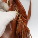 BALLY Quilted Shoulder Bag Leather Brown Gold Auth BA3630-10