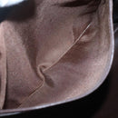 BALLY Quilted Shoulder Bag Leather Brown Gold Auth BA3630-20