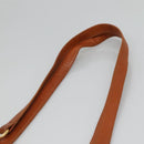 BALLY Quilted Shoulder Bag Leather Brown Gold Auth BA3630-8