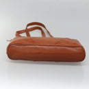 BALLY Quilted Shoulder Bag Leather Brown Gold Auth BA3630-5