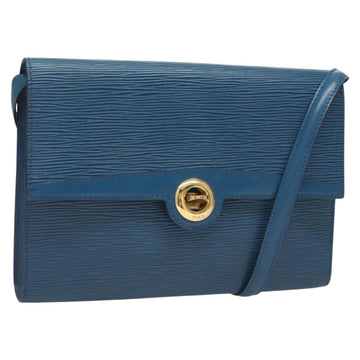 LOUIS VUITTON Epi Pochette Arche Shoulder Bag Blue M52575 LV Auth BA3634