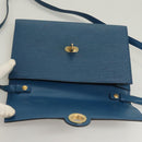 LOUIS VUITTON Epi Pochette Arche Shoulder Bag Blue M52575 LV Auth BA3634-9