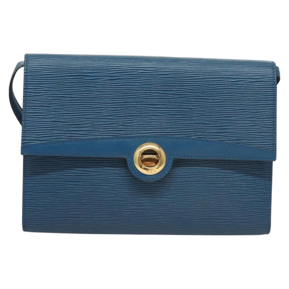 LOUIS VUITTON Epi Pochette Arche Shoulder Bag Blue M52575 LV Auth BA3634