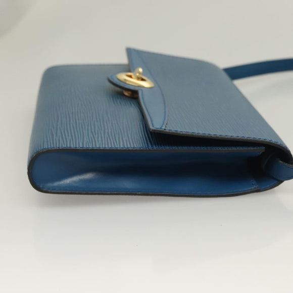LOUIS VUITTON Epi Pochette Arche Shoulder Bag Blue M52575 LV Auth BA3634