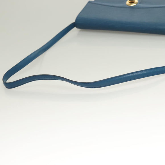 LOUIS VUITTON Epi Pochette Arche Shoulder Bag Blue M52575 LV Auth BA3634