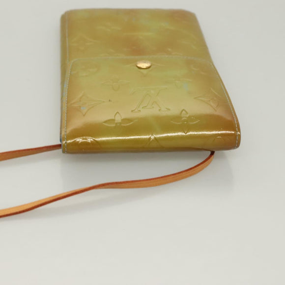 LOUIS VUITTON Monogram Vernis Walker Wallet Baby Blue M91073 LV Auth BA3635