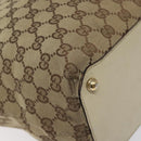 GUCCI GG Canvas Tote Bag Beige Gold 120836 Auth BA3640-11
