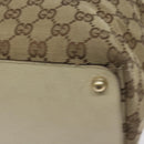 GUCCI GG Canvas Tote Bag Beige Gold 120836 Auth BA3640-12