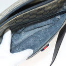 GUCCI GG Supreme Sherry Line Shoulder Bag PVC Navy Gold 89 02 077 Auth BA3642-11