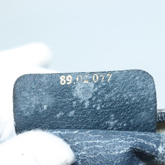 GUCCI GG Supreme Sherry Line Shoulder Bag PVC Navy Gold 89 02 077 Auth BA3642