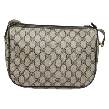 GUCCI GG Supreme Sherry Line Shoulder Bag PVC Navy Gold 89 02 077 Auth BA3642 - 0