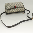 GUCCI GG Supreme Sherry Line Shoulder Bag PVC Navy Gold 89 02 077 Auth BA3642-6