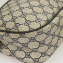 GUCCI GG Supreme Sherry Line Shoulder Bag PVC Navy Gold 89 02 077 Auth BA3642-8