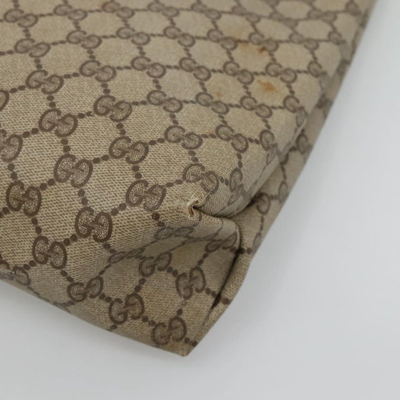 GUCCI GG Supreme Tote Bag PVC Beige 41 02 109 Auth BA3643