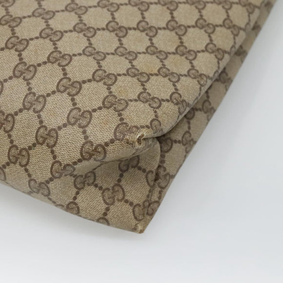 GUCCI GG Supreme Tote Bag PVC Beige 41 02 109 Auth BA3643