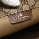 GUCCI GG Supreme Tote Bag PVC Beige 41 02 109 Auth BA3643-10
