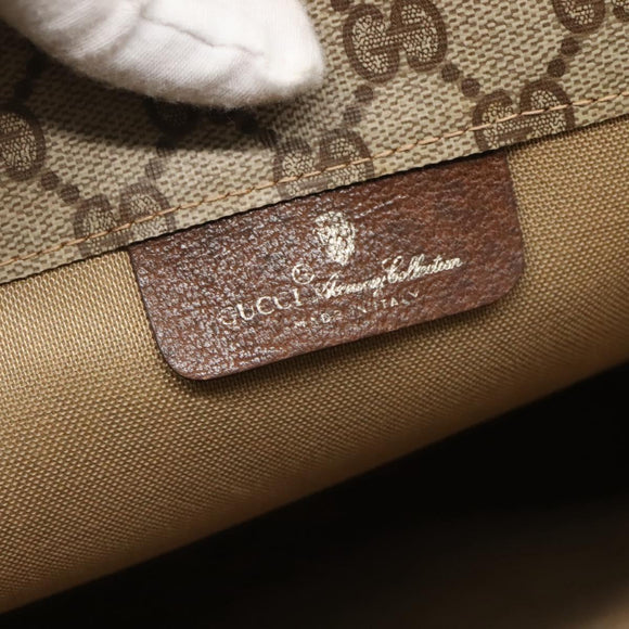 GUCCI GG Supreme Tote Bag PVC Beige 41 02 109 Auth BA3643