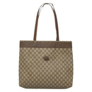 GUCCI GG Supreme Tote Bag PVC Beige 41 02 109 Auth BA3643-13