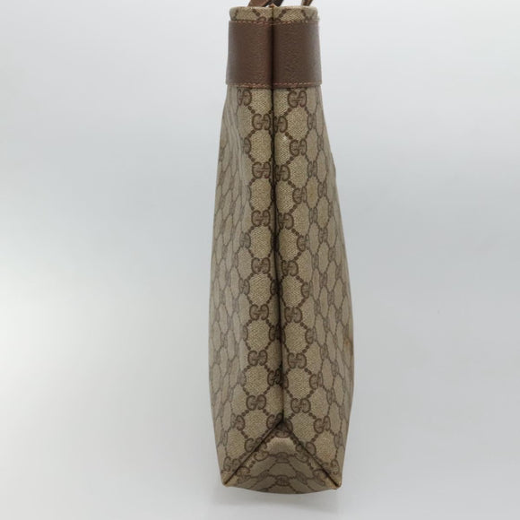 GUCCI GG Supreme Tote Bag PVC Beige 41 02 109 Auth BA3643