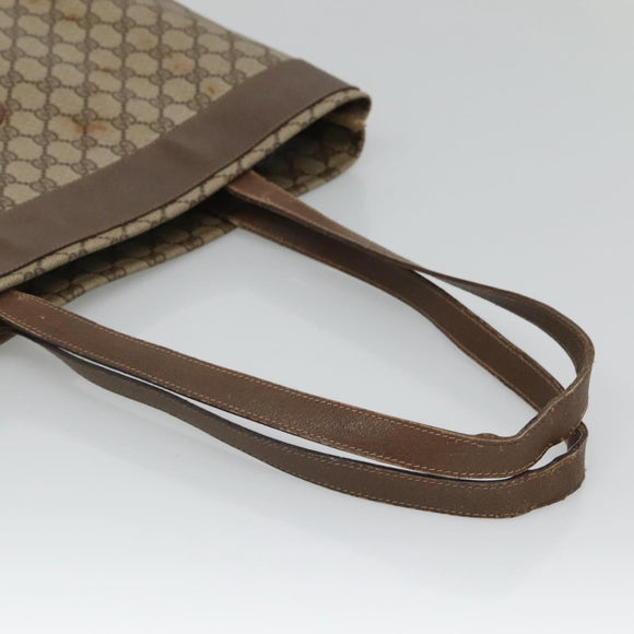 GUCCI GG Supreme Tote Bag PVC Beige 41 02 109 Auth BA3643