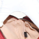 GUCCI GG Marmont Waist Bag Leather Red Gold 476434 Auth BA3650-20