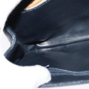 GIVENCHY Shoulder Bag Leather Navy Gold Auth BA3654-19