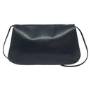 GIVENCHY Shoulder Bag Leather Navy Gold Auth BA3654-3