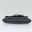 GIVENCHY Shoulder Bag Leather Navy Gold Auth BA3654-9