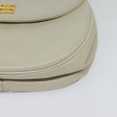 GIVENCHY Umhängetasche Leder Weiß Gold Auth BA3655-15