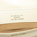 GIVENCHY Umhängetasche Leder Weiß Gold Auth BA3655-12