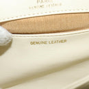 GIVENCHY Shoulder Bag Leather White Gold Auth BA3655-17