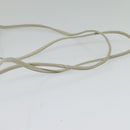 GIVENCHY Shoulder Bag Leather White Gold Auth BA3655-7