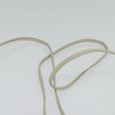 GIVENCHY Umhängetasche Leder Weiß Gold Auth BA3655-8