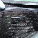 PRADA Shoulder Bag Nylon Khaki Silver Auth BA3657-20