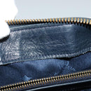 MCM Logogram Vicetos Hand Bag PVC Leather 2way White Gold Auth BA3660-17